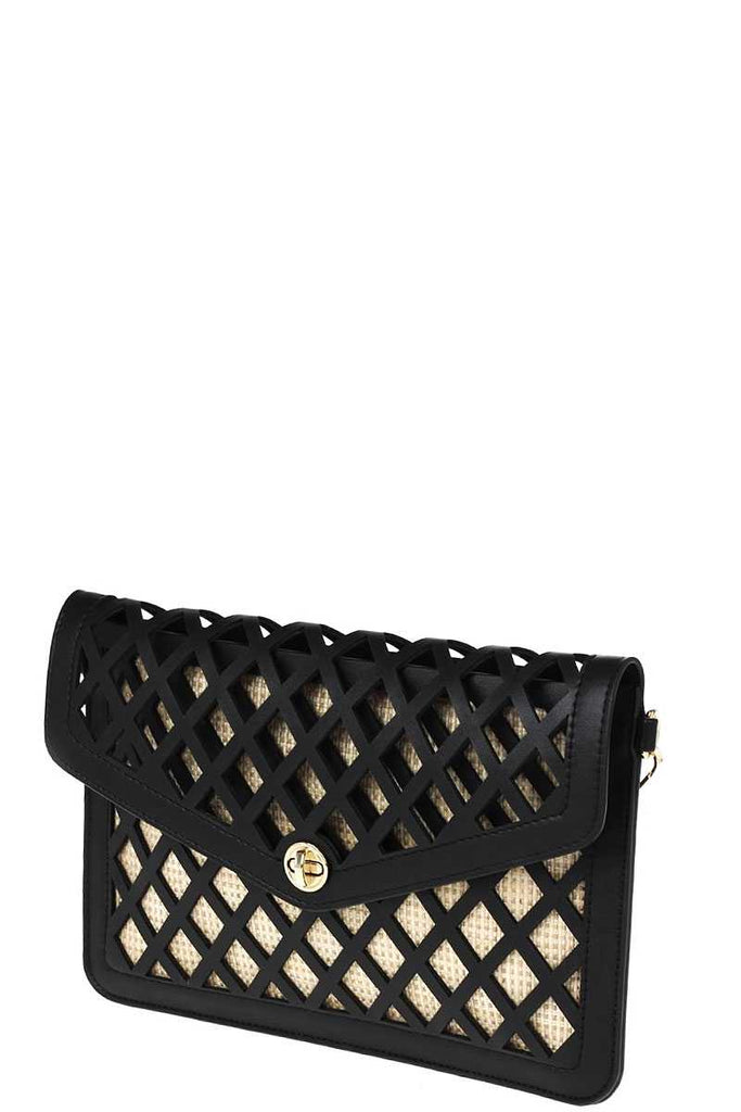 Stylish Diamond Cut Out Clutch