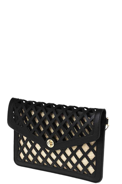 Stylish Diamond Cut Out Clutch