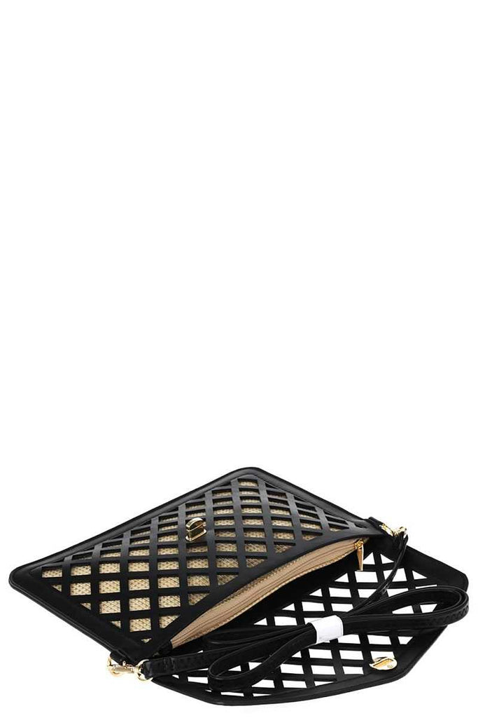 Stylish Diamond Cut Out Clutch