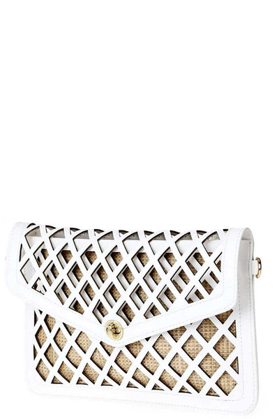 Stylish Diamond Cut Out Clutch