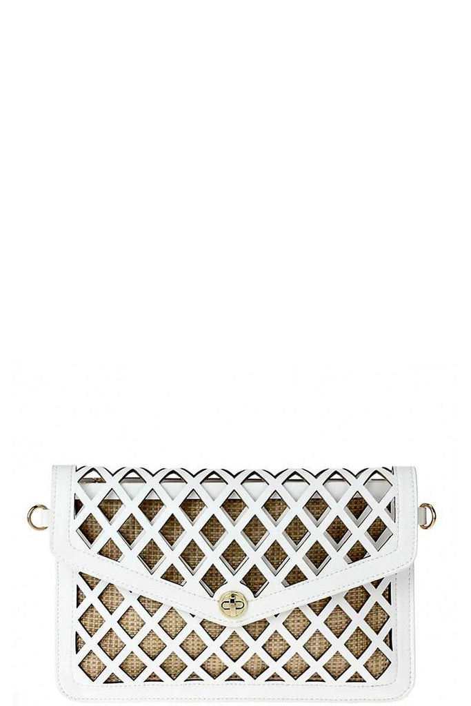 Stylish Diamond Cut Out Clutch