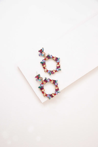 CAPTIVATING BEAUTY MULTI COLOR EARRINGS