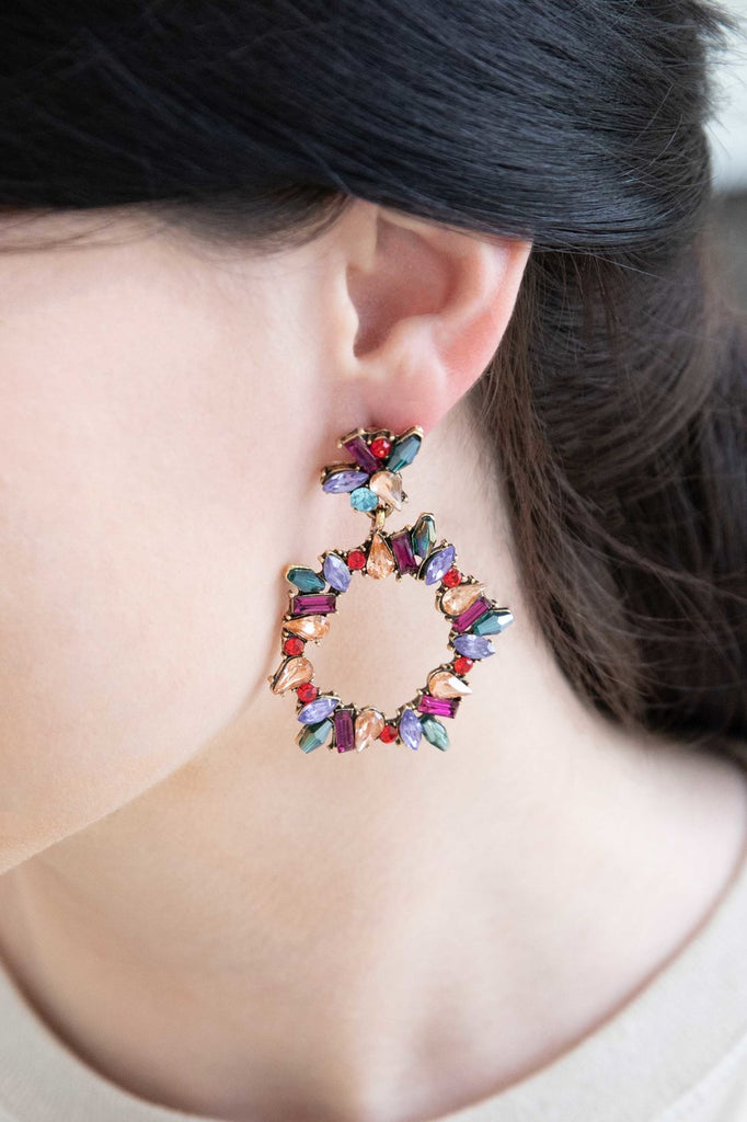 CAPTIVATING BEAUTY MULTI COLOR EARRINGS