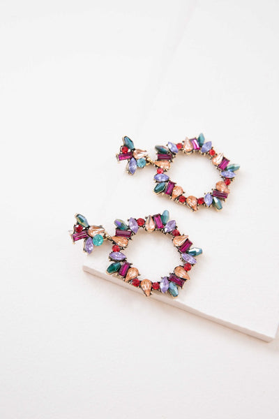 CAPTIVATING BEAUTY MULTI COLOR EARRINGS