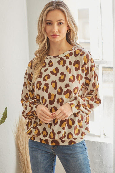 Lastly Ivory Leopard Print Long Sleeve