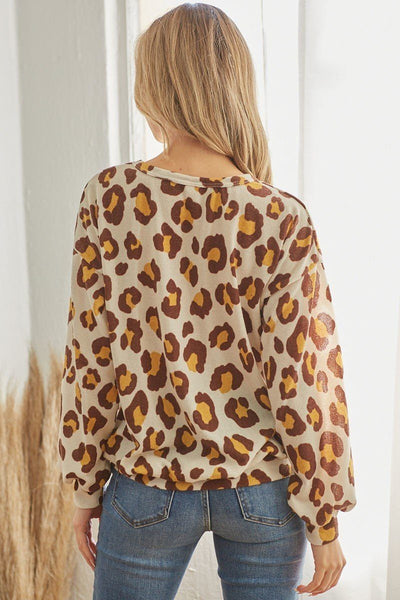 Lastly Ivory Leopard Print Long Sleeve