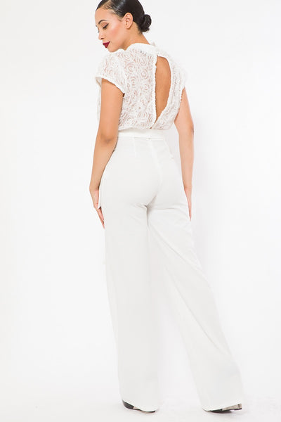 Amanda Lace Top Jumpsuit