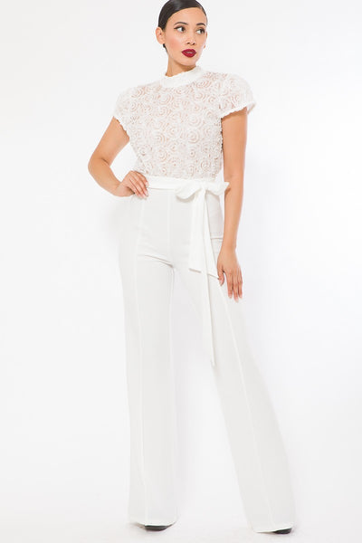 Amanda Lace Top Jumpsuit