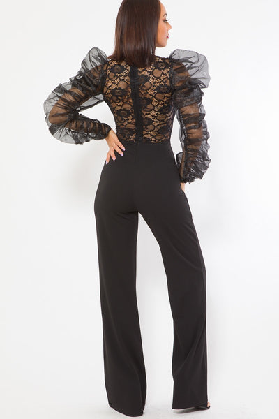 Lace Love Black Jumpsuit