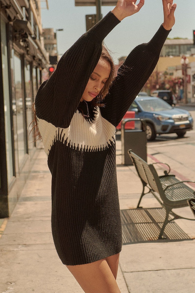 Fashionista Sweater Mini Dress