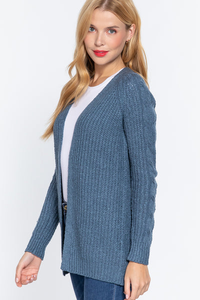 Uptown X Long Sleeve Blue Sweater Cardigan