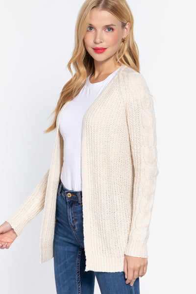 Uptown X Long Sleeve Ivory Sweater Cardigan