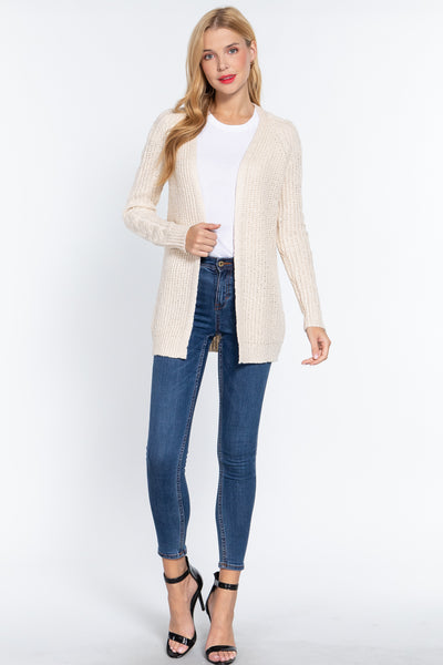 Uptown X Long Sleeve Ivory Sweater Cardigan