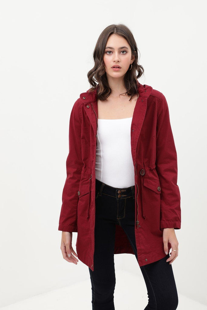 Long sales utility jacket